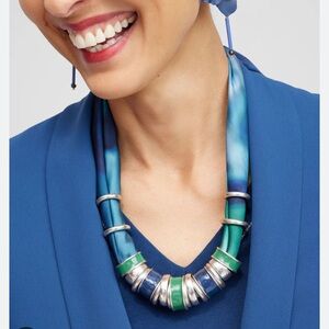 NWT CHICO'S FRESH TIE-DYE  NECKLACE SCARF